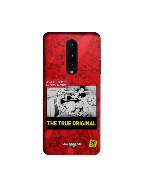 

CelfieDesign Red & Black Mickey Portrait Mode Printed OnePlus 8 Slim Back Case
