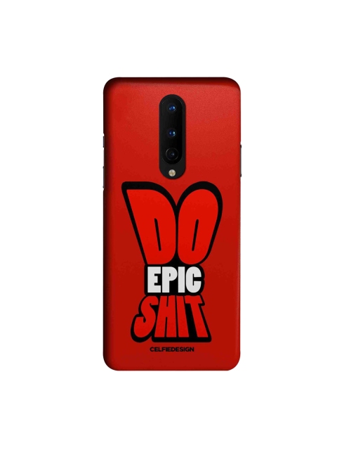 

CelfieDesign Red & Black Do Epic Shit OnePlus 8 Slim Back Case