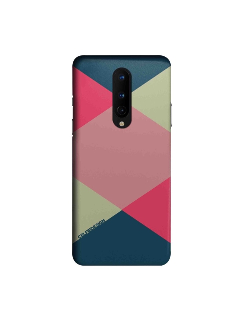 

CelfieDesign Pink & Green Criss Cross OnePlus 8 Slim Back Case