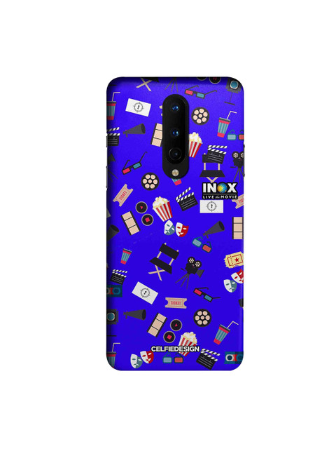 

CelfieDesign Blue & Black Love Cinema OnePlus 8 Slim Back Case