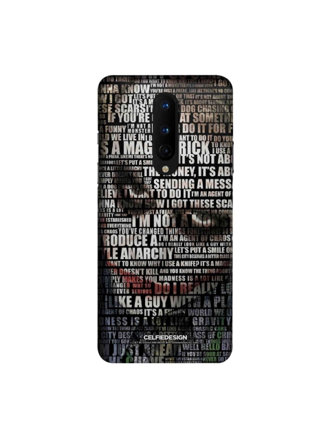 

CelfieDesign Black & White Joker Quotes Printed OnePlus 8 Slim Back Case