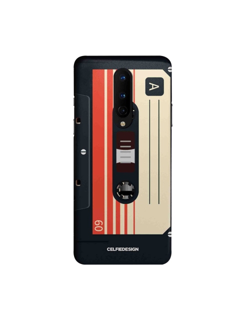 

CelfieDesign Black & Beige Casette Oneplus 8 Slim Back Case