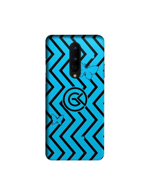 

CelfieDesign Blue & Black Bolt OnePlus 8 Slim Back Case