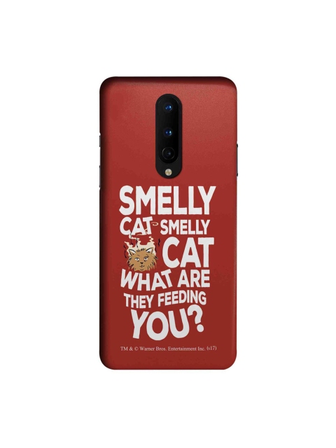 

CelfieDesign Red & White Friends Smelly Cat Plastic OnePlus 8 Slim Back Case