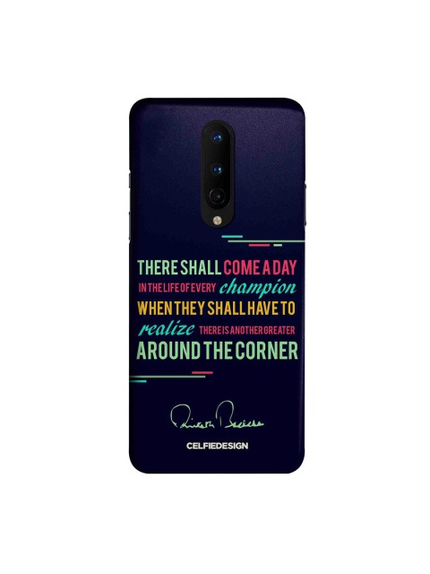 

CelfieDesign Navy Blue & Pink Champion AB Quotes OnePlus 8 Slim Back Case
