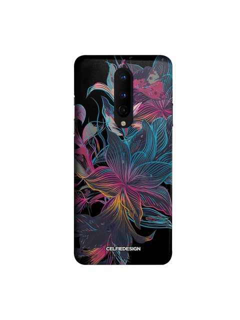 

CelfieDesign Multi-Coloured Neon Flowers OnePlus 8 Slim Back Case