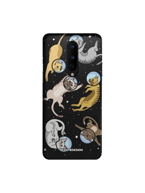 

CelfieDesign Black & Grey Cat in Space OnePlus 8 Slim Back Case