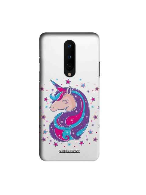 

CelfieDesign White & Purple Unicorn Oneplus 8 Slim Back Case