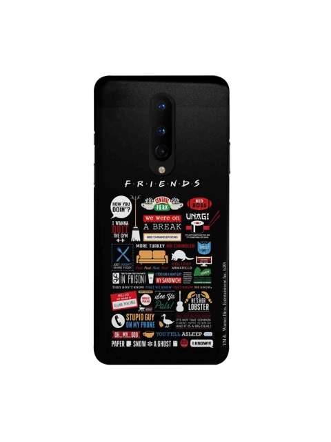 

CelfieDesign Black & White Friends Infographic OnePlus 8 Slim Back Case