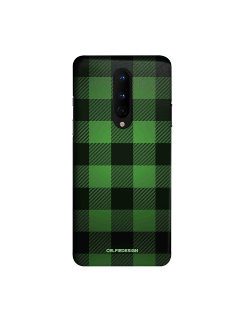 

CelfieDesign Green & Black Checkmate Printed OnePlus 8 Slim Back Case
