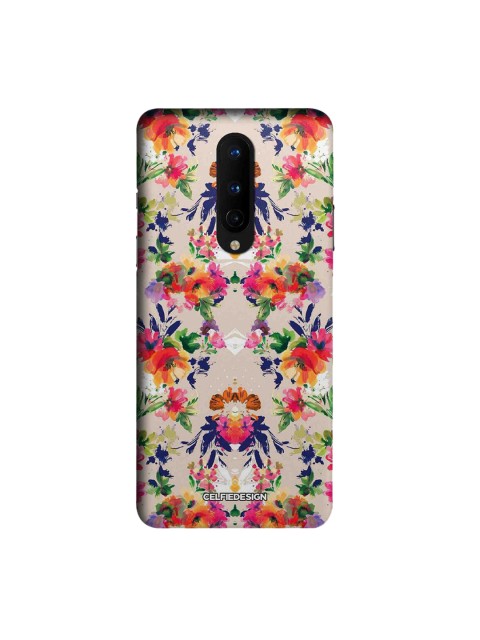 

CelfieDesign Beige & Orange Floral Symmetry Printed OnePlus 8 Slim Back Case