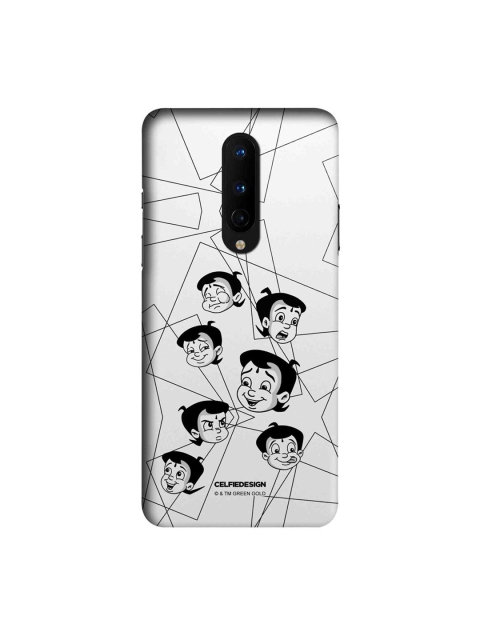 

CelfieDesign White & Black Moods Of Bheem Oneplus 8 Slim Back Case