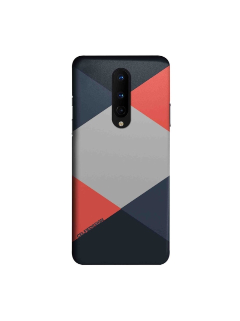 

CelfieDesign Black & Orange Criss Cross Coral OnePlus 8 Slim Back Case