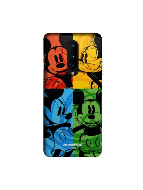 

CelfieDesign Multicolored Shades Of Mickey Mouse Printed OnePlus 8 Slim Back Case, Multi