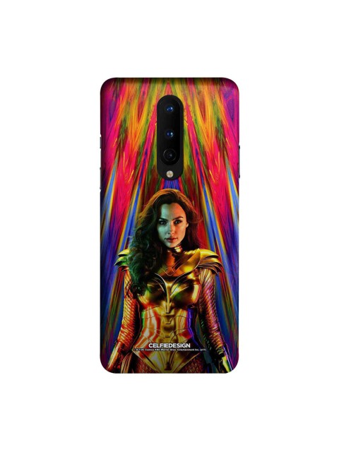 

CelfieDesign Red & Blue Vigorous Wonder Woman Printed OnePlus 8 Slim Back Case