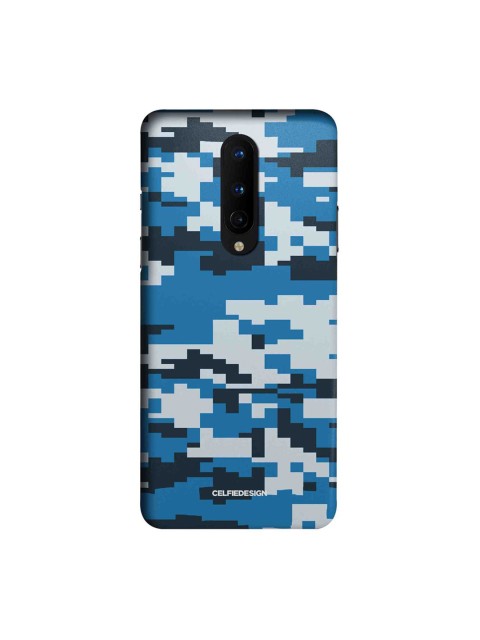 

CelfieDesign Multi-Coloured Camo Pixel Cerulean OnePlus 8 Slim Back Case