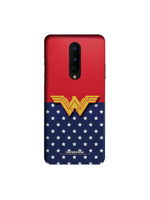 

CelfieDesign Red & Navy Blue Classic Wonder Woman Logo OnePlus 8 Slim Back Case