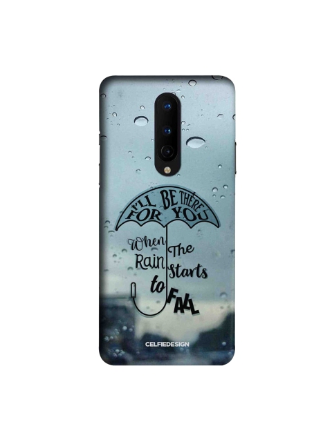 

CelfieDesign Grey & Black Be There for You Plastic OnePlus 8 Slim Back Case