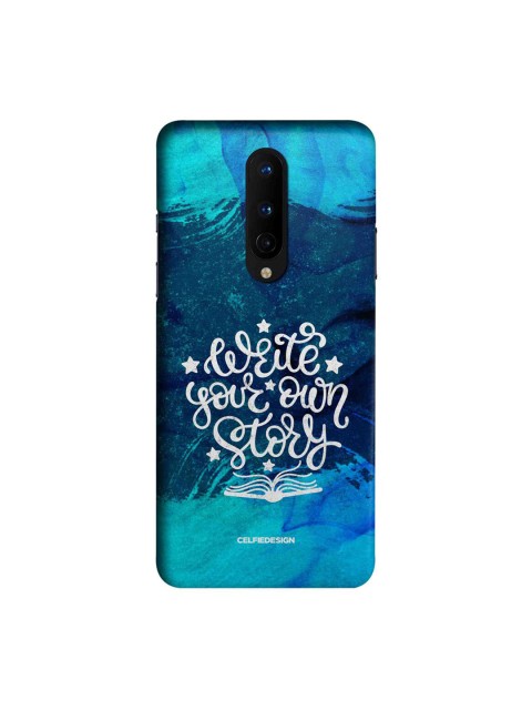 

CelfieDesign Blue & White Write Your Own Story Oneplus 8 Slim Back Case