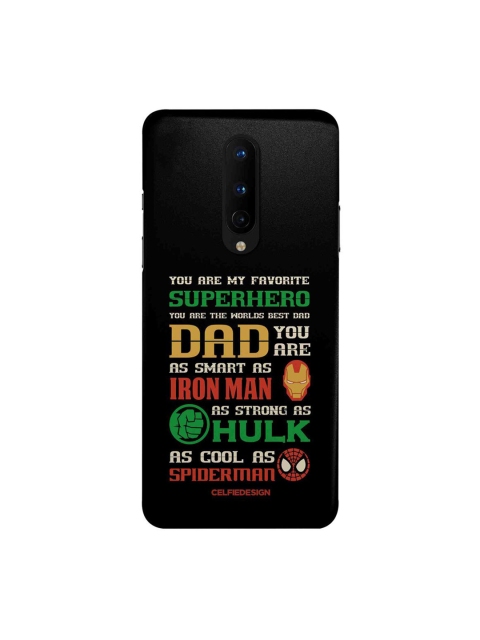 

CelfieDesign Black & White Superhero Dad Oneplus 8 Slim Back Case