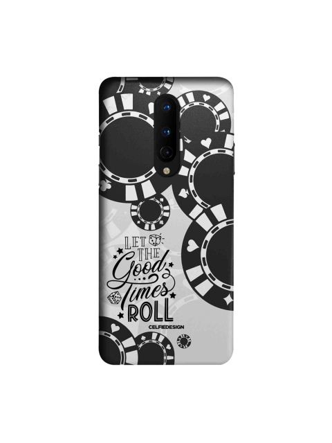 

CelfieDesign Black & White Let The Good Times Roll OnePlus 8 Slim Back Case