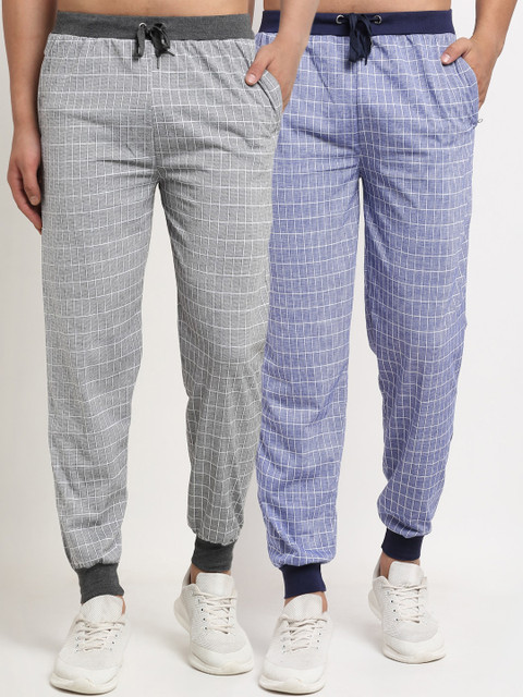 

VIMAL JONNEY Men Pack of 2 Joggers, Blue