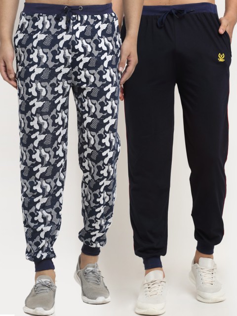 

VIMAL JONNEY Men Pack Of 2 Joggers, Navy blue