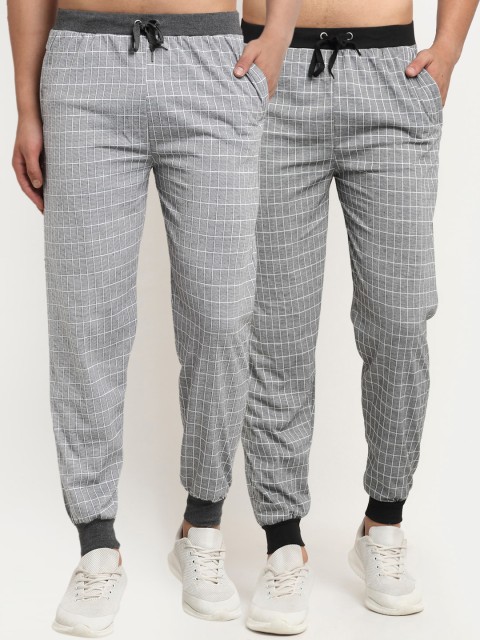 

VIMAL JONNEY Men Pack Of 2 Joggers, Black