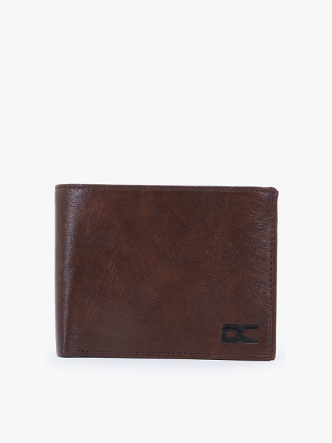 

Dezire Crafts Men Brown Textured Bi-Fold Two Fold Wallet