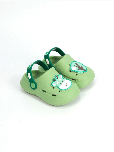 

Lil Lollipop Unisex Kids Green & White Clogs Sandals