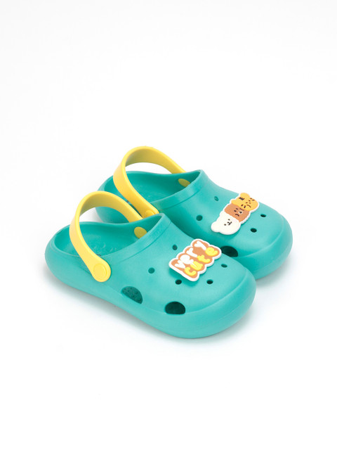 

Lil Lollipop Kids Sea Green & Yellow Clogs