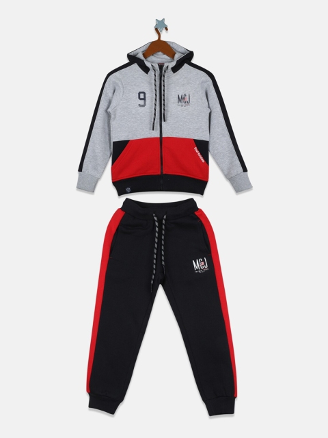 

Monte Carlo Boys Red & Grey Colourblocked Track Suit