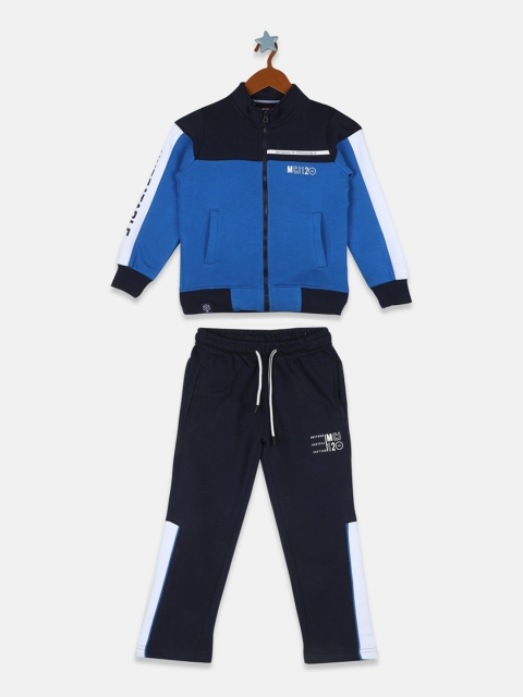 

Monte Carlo Boys Blue & Navy Blue Colorblocked Tracksuit