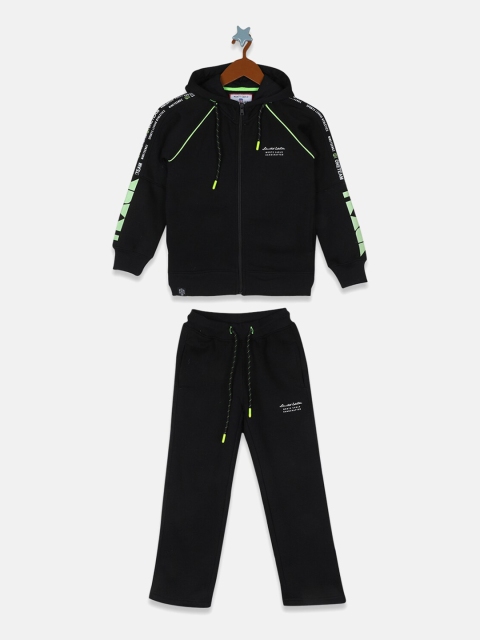 

Monte Carlo Boys Black & Green Typography Track Suit