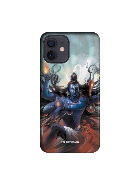 

CelfieDesign Blue & Red Nataraj iPhone 12 Back Case