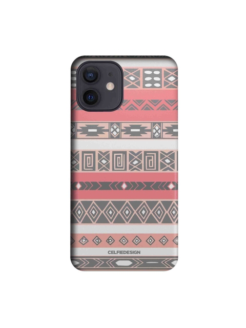

CelfieDesign Peach Aztec iPhone 12 Slim Case