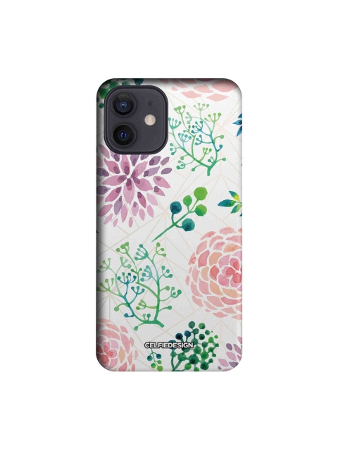 

CelfieDesign Multi-coloured Ferns and Flowers Slim Back Case for iPhone 12