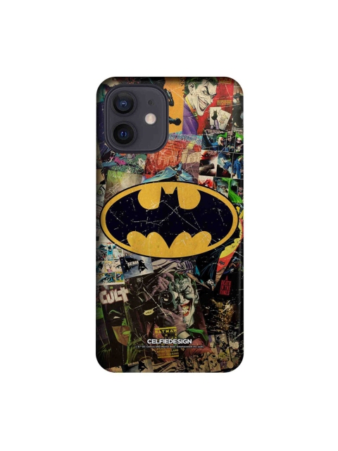 

CelfieDesign Multicoloured Comic Bat Print iPhone 12 Back Case, Multi