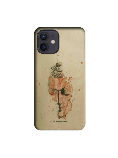 

CelfieDesign Buddha Printed iPhone 12 Slim Back Case, Beige
