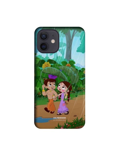 

CelfieDesign Multicolored Bheem and Chutki In Rainforest iPhone 12 Slim Back Case, Multi