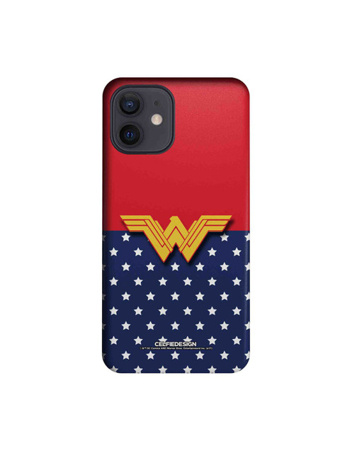 

CelfieDesign Blue Classic Wonder Woman Logo iPhone 12 Slim Back Case