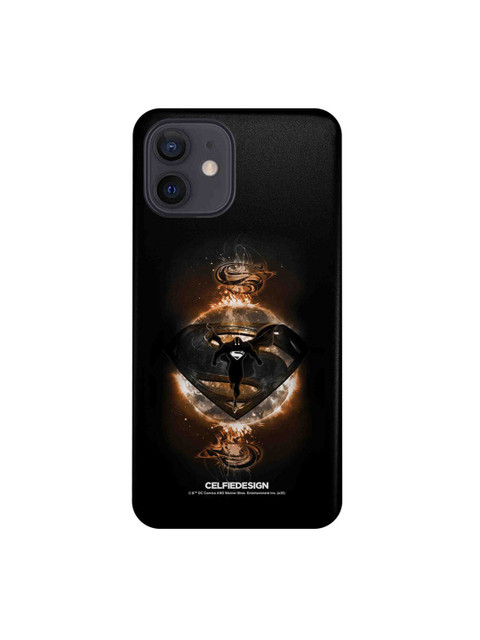 

CelfieDesign Black & Gold Toned Superman Rage iPhone 12 Back Case