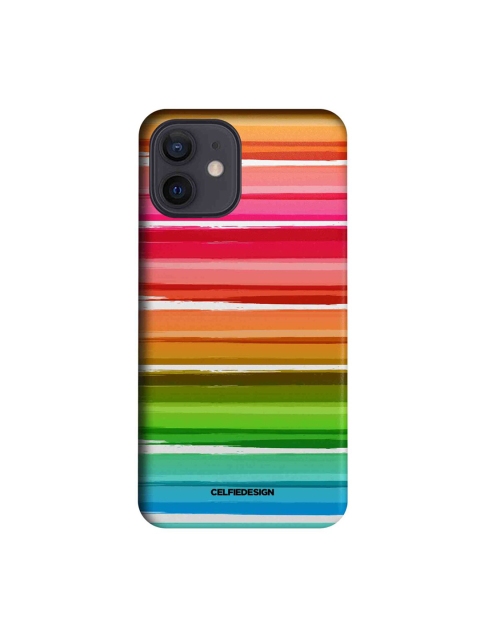 

CelfieDesign Multi-coloured Colourful Brush Strokes -iPhone 12 Slim Back Case
