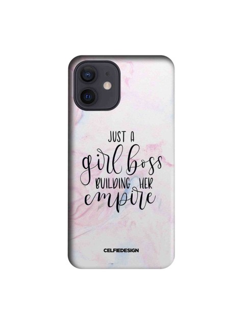 

CelfieDesign Multicoloured Girl Boss iPhone 12 Slim Case, Multi