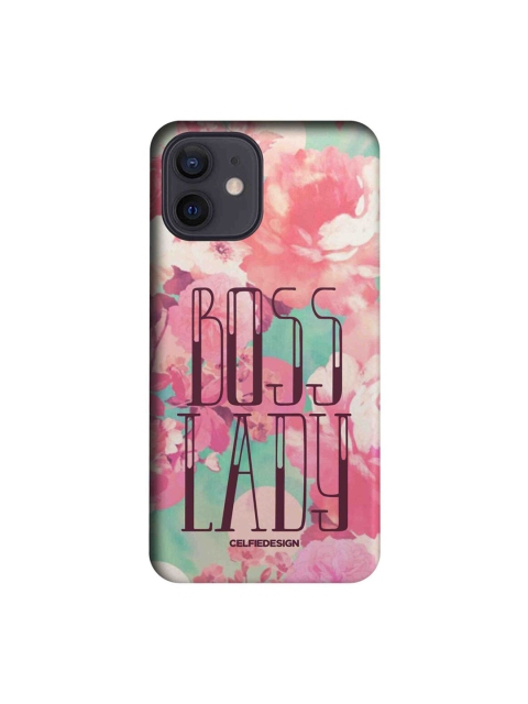 

CelfieDesign Pink & Green Boss Lady Printed iPhone 12 Back Case