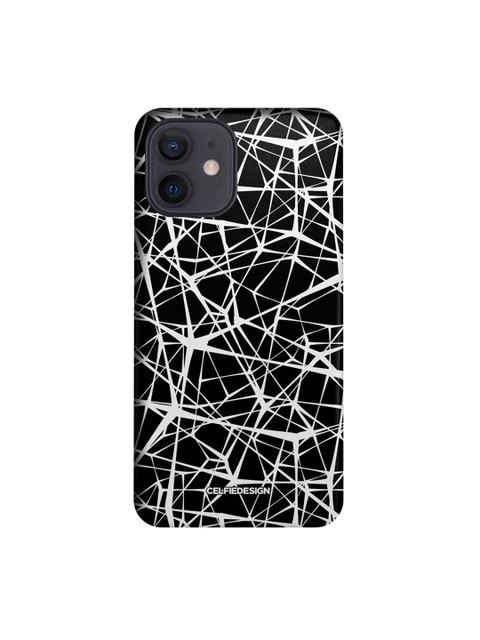 

CelfieDesign Black & White Web Printed Slim Back Case for iPhone 12