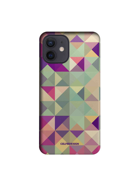 

CelfieDesign Multicolored Kaleidoscope iPhone 12 Slim Back Case, Multi