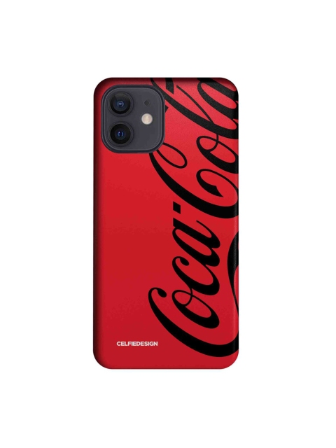 

CelfieDesign Red & Black Typography Printed iPhone 12 Slim Case