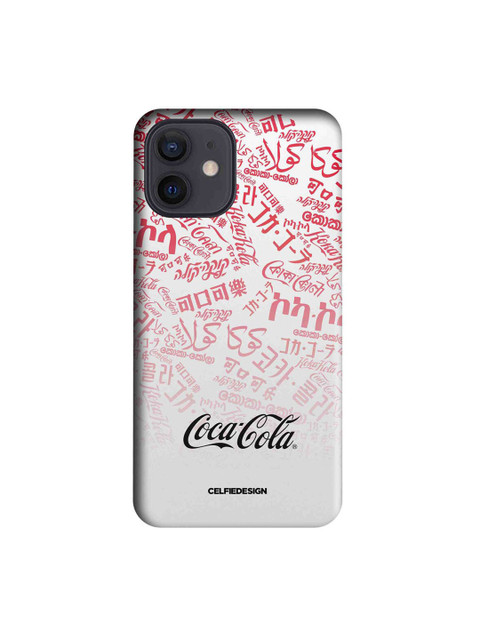 

CelfieDesign White & Red Printed iPhone 12 Slim Back Case