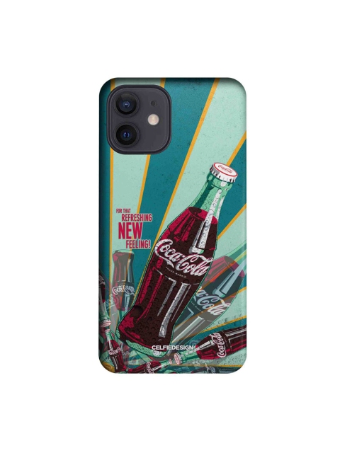 

CelfieDesign Turquoise Blue & Red Coca-Cola Slim Back Case for iPhone 12